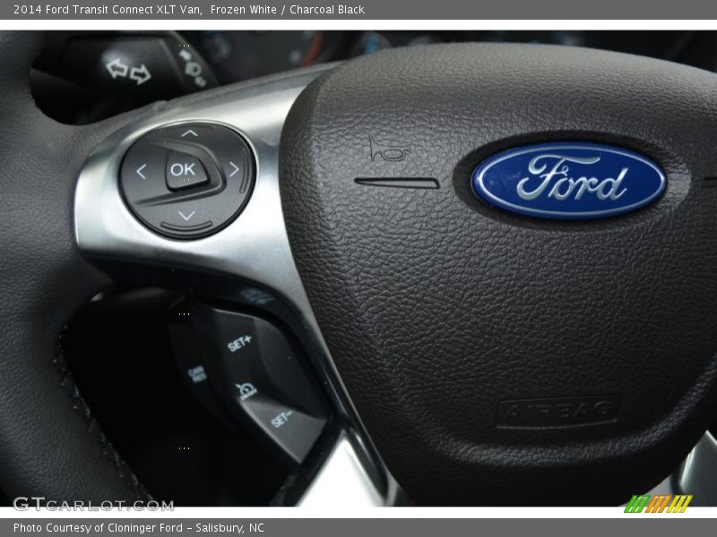 Frozen White / Charcoal Black 2014 Ford Transit Connect XLT Van