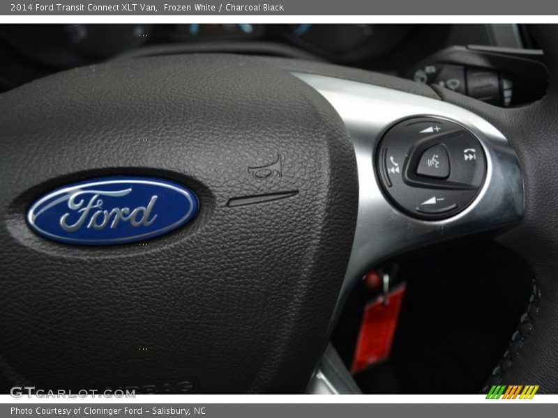 Frozen White / Charcoal Black 2014 Ford Transit Connect XLT Van