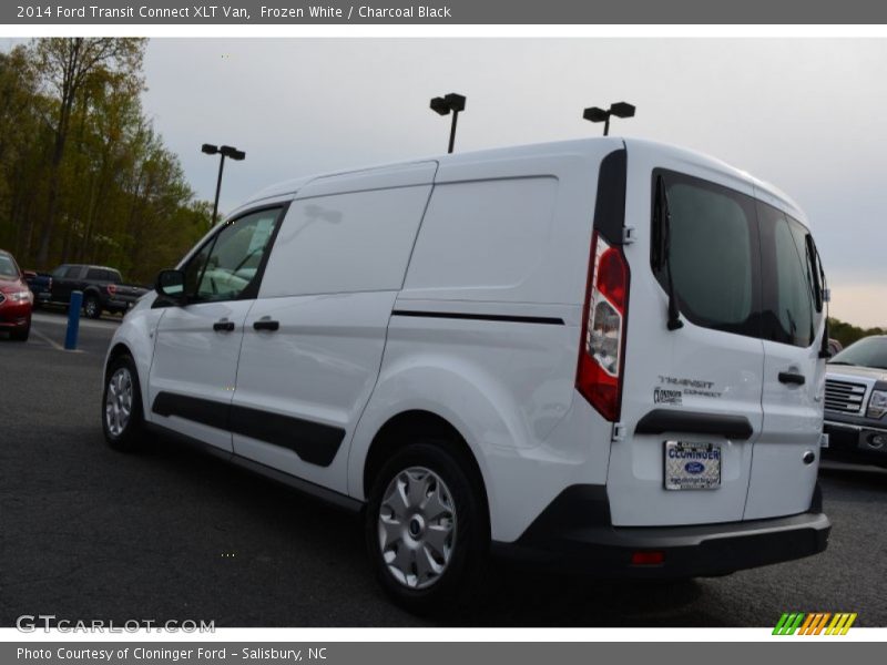 Frozen White / Charcoal Black 2014 Ford Transit Connect XLT Van
