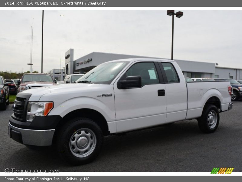 Oxford White / Steel Grey 2014 Ford F150 XL SuperCab