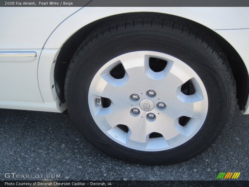 Pearl White / Beige 2008 Kia Amanti