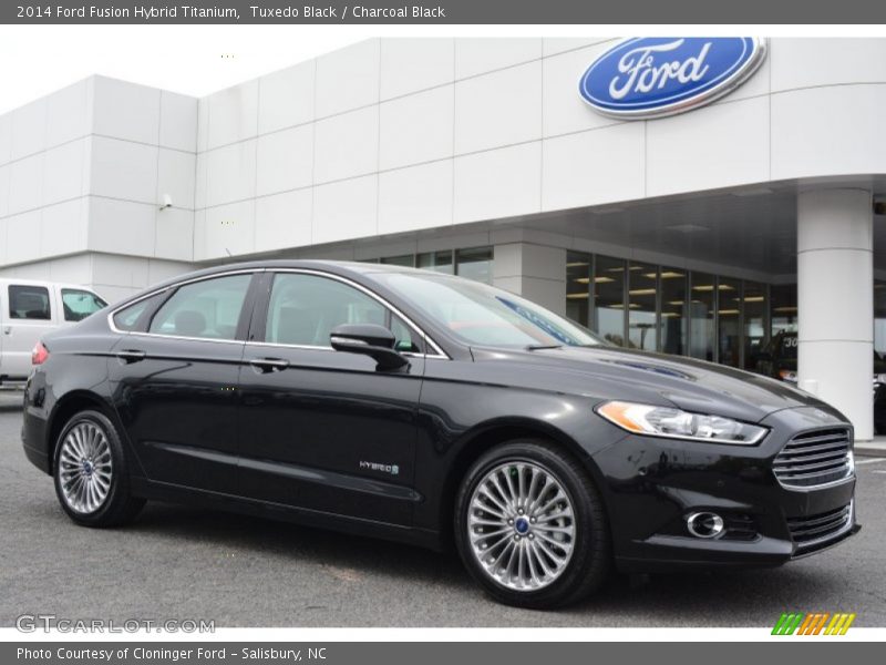 Tuxedo Black / Charcoal Black 2014 Ford Fusion Hybrid Titanium