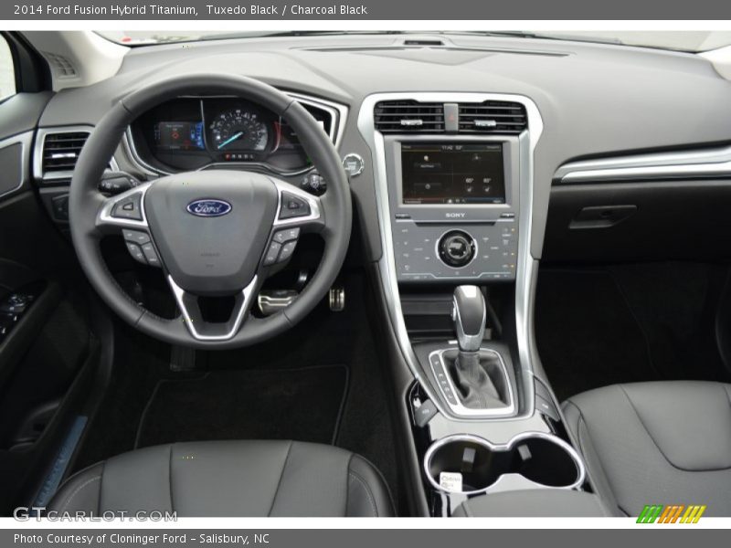 Tuxedo Black / Charcoal Black 2014 Ford Fusion Hybrid Titanium