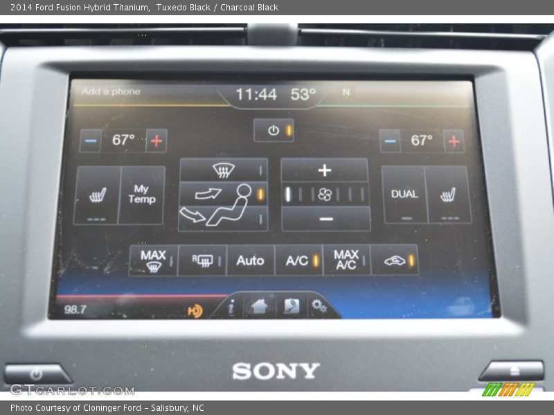 Tuxedo Black / Charcoal Black 2014 Ford Fusion Hybrid Titanium