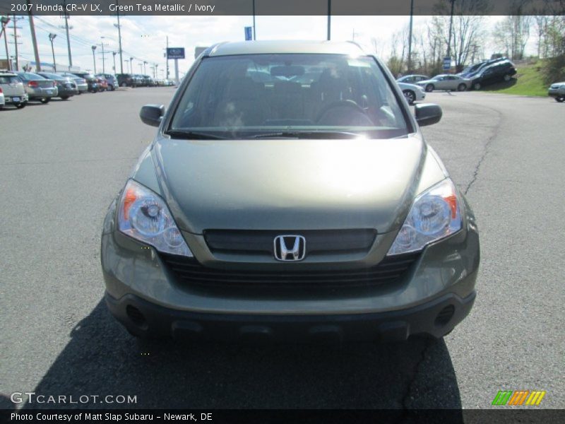 Green Tea Metallic / Ivory 2007 Honda CR-V LX