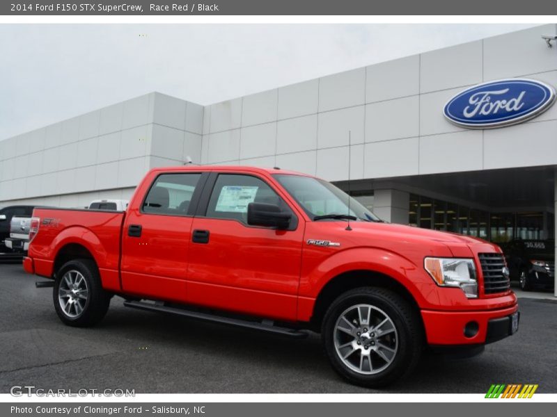 Race Red / Black 2014 Ford F150 STX SuperCrew