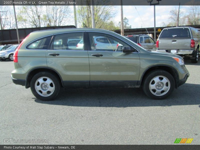 Green Tea Metallic / Ivory 2007 Honda CR-V LX