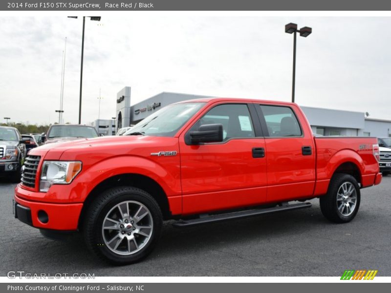 Race Red / Black 2014 Ford F150 STX SuperCrew