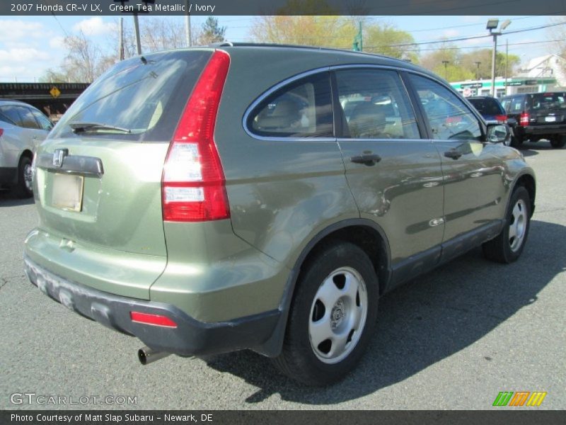 Green Tea Metallic / Ivory 2007 Honda CR-V LX