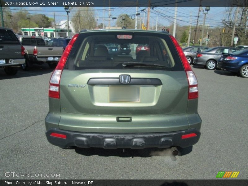 Green Tea Metallic / Ivory 2007 Honda CR-V LX