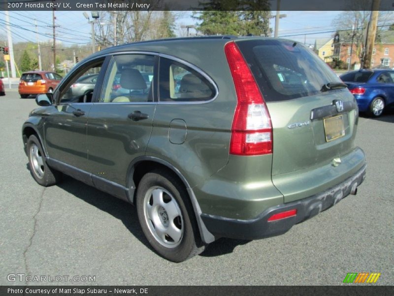 Green Tea Metallic / Ivory 2007 Honda CR-V LX