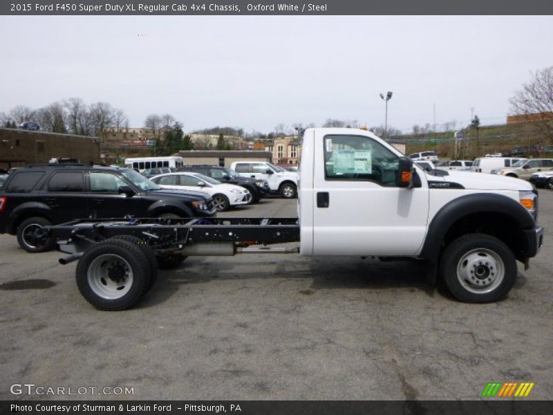 Oxford White / Steel 2015 Ford F450 Super Duty XL Regular Cab 4x4 Chassis