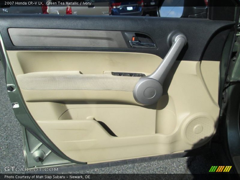 Green Tea Metallic / Ivory 2007 Honda CR-V LX