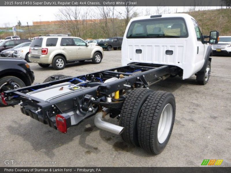 Oxford White / Steel 2015 Ford F450 Super Duty XL Regular Cab 4x4 Chassis
