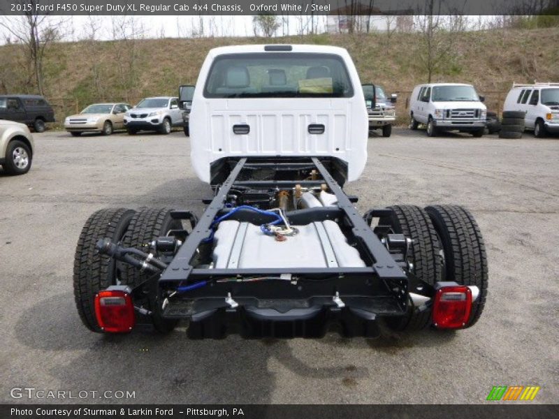 Oxford White / Steel 2015 Ford F450 Super Duty XL Regular Cab 4x4 Chassis