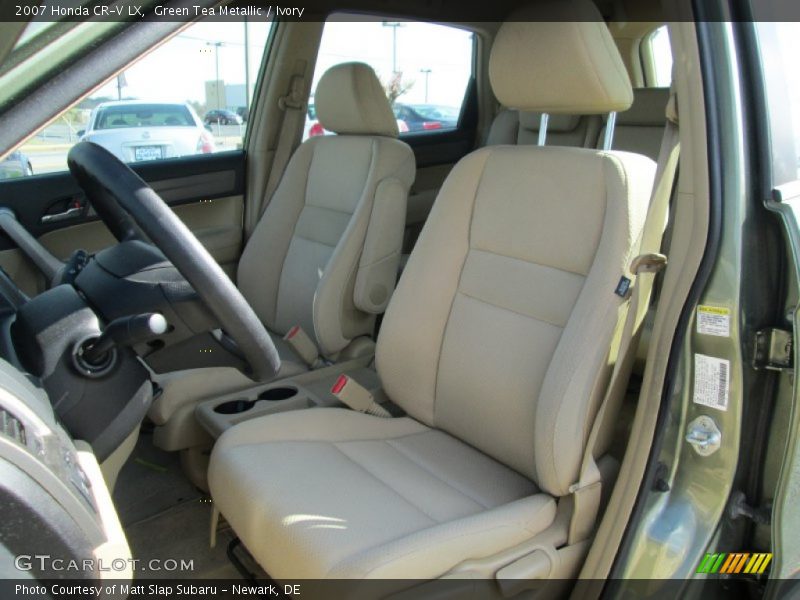 Green Tea Metallic / Ivory 2007 Honda CR-V LX
