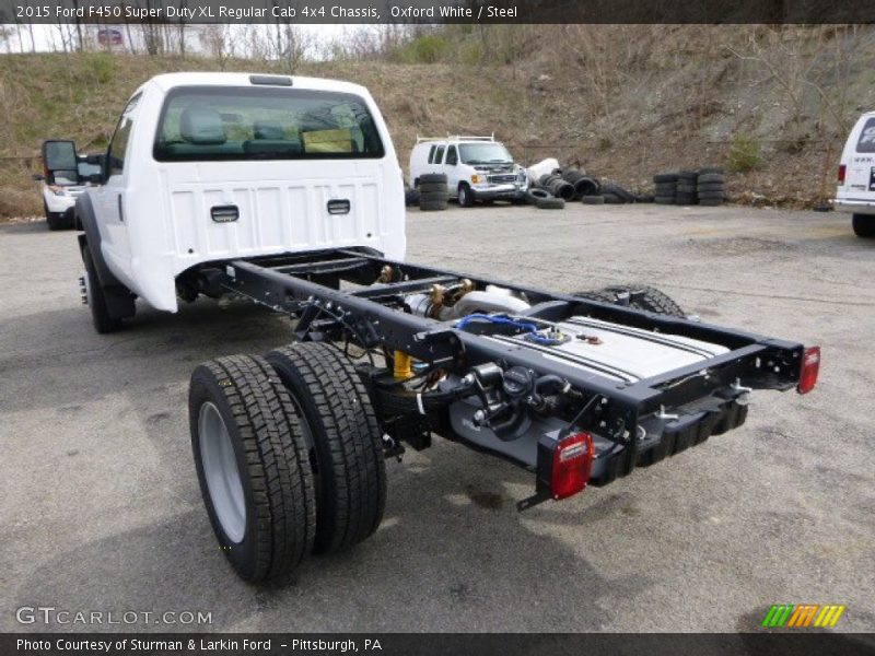 Oxford White / Steel 2015 Ford F450 Super Duty XL Regular Cab 4x4 Chassis