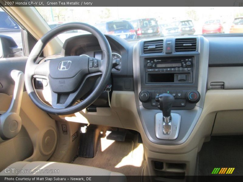 Green Tea Metallic / Ivory 2007 Honda CR-V LX