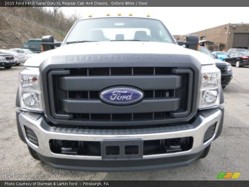 Oxford White / Steel 2015 Ford F450 Super Duty XL Regular Cab 4x4 Chassis
