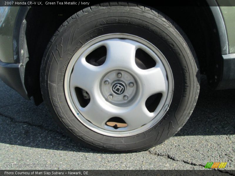 Green Tea Metallic / Ivory 2007 Honda CR-V LX