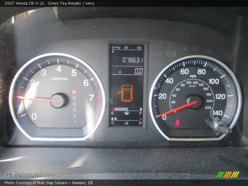 Green Tea Metallic / Ivory 2007 Honda CR-V LX
