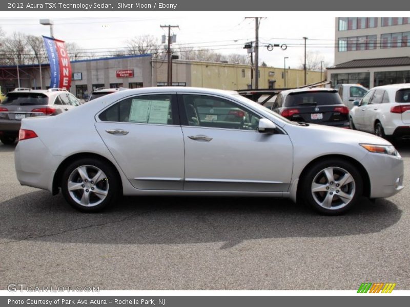 Silver Moon / Ebony 2012 Acura TSX Technology Sedan