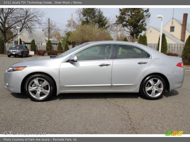 Silver Moon / Ebony 2012 Acura TSX Technology Sedan