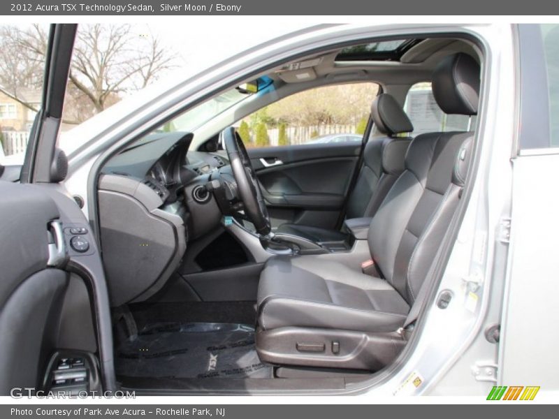 Silver Moon / Ebony 2012 Acura TSX Technology Sedan