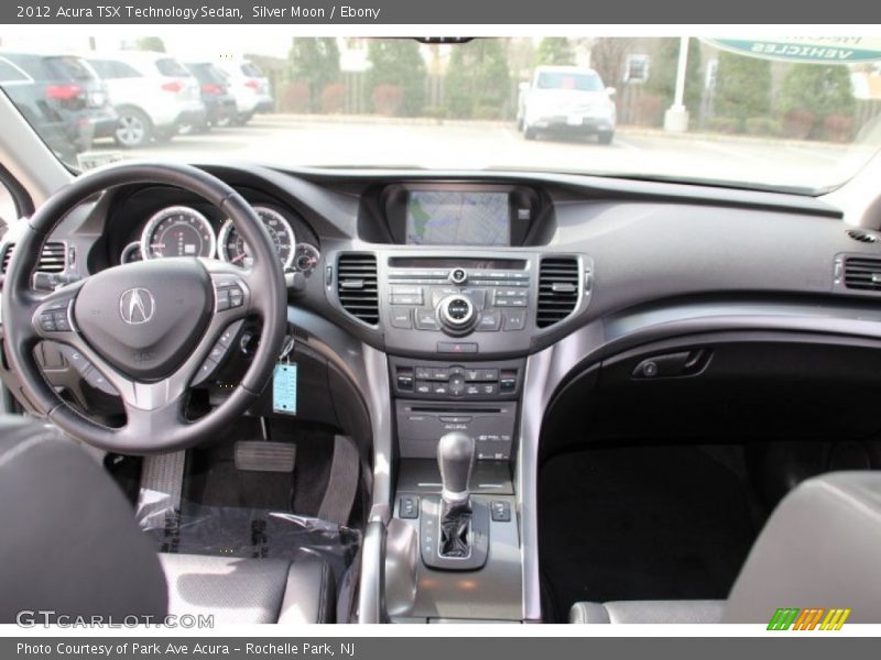 Silver Moon / Ebony 2012 Acura TSX Technology Sedan
