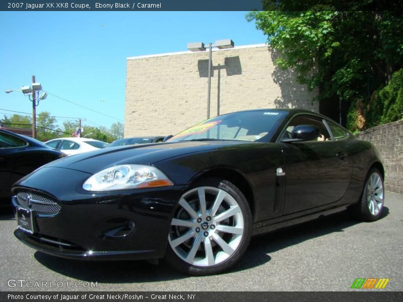 Ebony Black / Caramel 2007 Jaguar XK XK8 Coupe