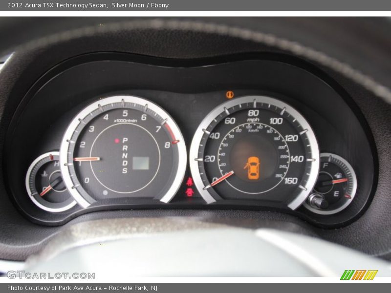Silver Moon / Ebony 2012 Acura TSX Technology Sedan