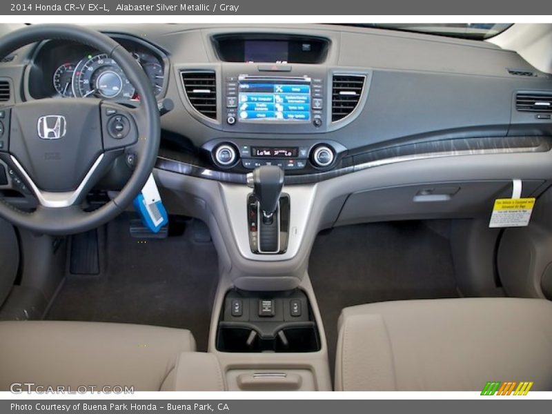 Alabaster Silver Metallic / Gray 2014 Honda CR-V EX-L