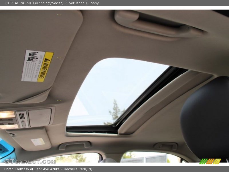 Silver Moon / Ebony 2012 Acura TSX Technology Sedan