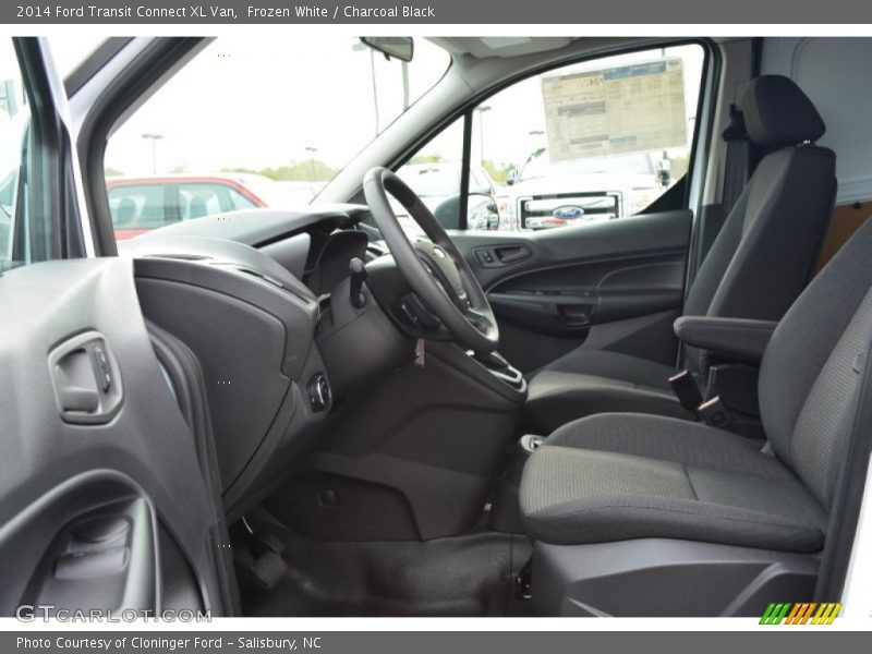 Frozen White / Charcoal Black 2014 Ford Transit Connect XL Van