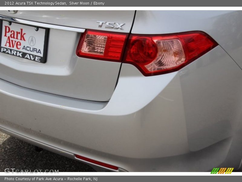 Silver Moon / Ebony 2012 Acura TSX Technology Sedan