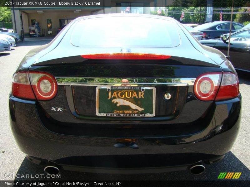 Ebony Black / Caramel 2007 Jaguar XK XK8 Coupe