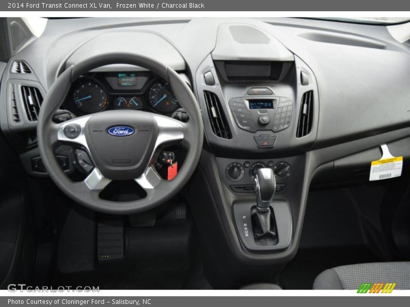 Frozen White / Charcoal Black 2014 Ford Transit Connect XL Van