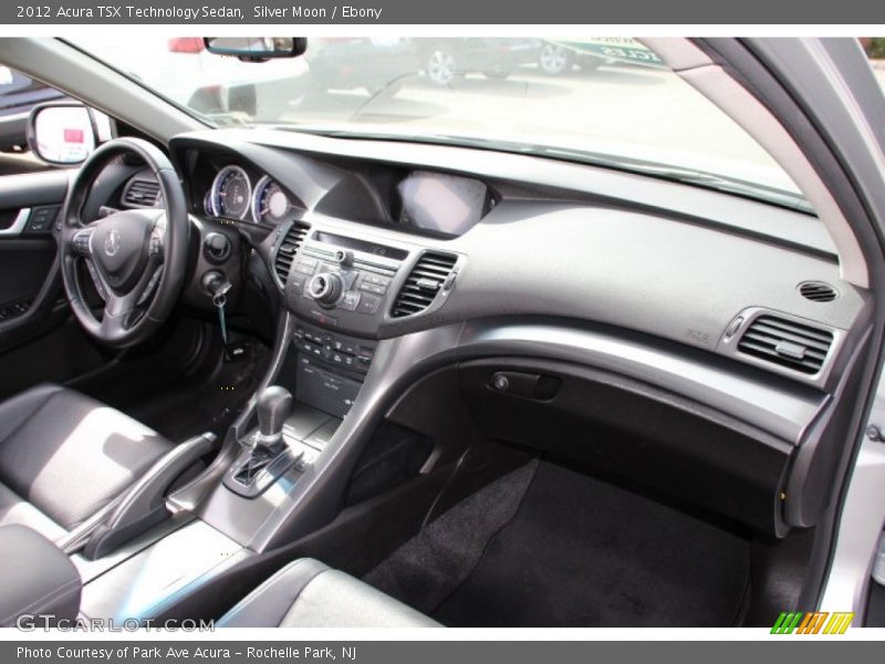 Silver Moon / Ebony 2012 Acura TSX Technology Sedan