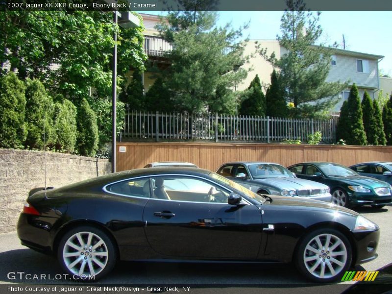 Ebony Black / Caramel 2007 Jaguar XK XK8 Coupe