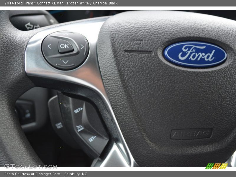Frozen White / Charcoal Black 2014 Ford Transit Connect XL Van