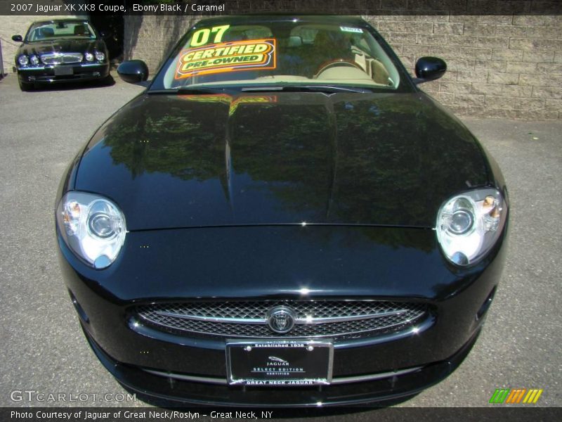 Ebony Black / Caramel 2007 Jaguar XK XK8 Coupe