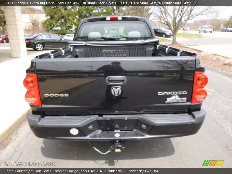 Brilliant Black Crystal Pearl / Dark Slate Gray/Medium Slate Gray 2011 Dodge Dakota Big Horn Crew Cab 4x4
