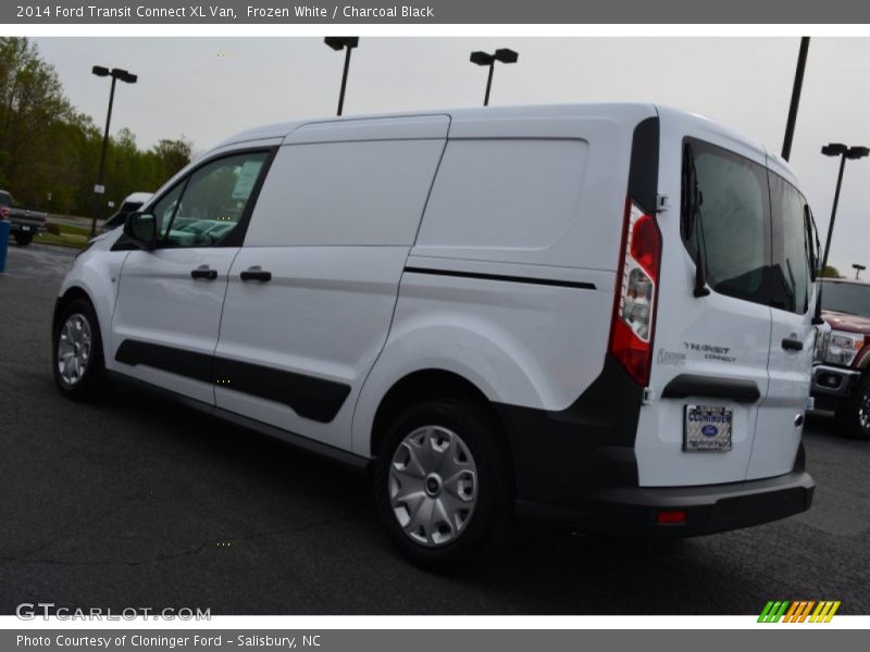 Frozen White / Charcoal Black 2014 Ford Transit Connect XL Van