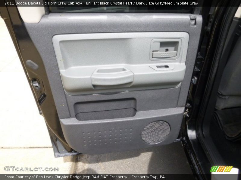 Brilliant Black Crystal Pearl / Dark Slate Gray/Medium Slate Gray 2011 Dodge Dakota Big Horn Crew Cab 4x4