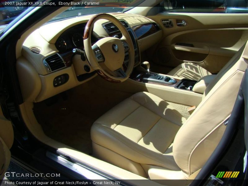 Ebony Black / Caramel 2007 Jaguar XK XK8 Coupe