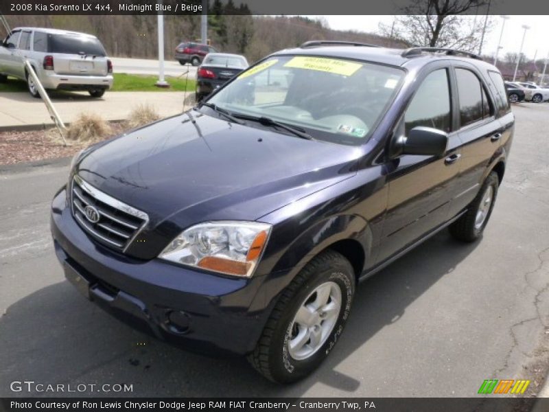 Midnight Blue / Beige 2008 Kia Sorento LX 4x4