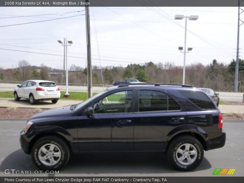 Midnight Blue / Beige 2008 Kia Sorento LX 4x4