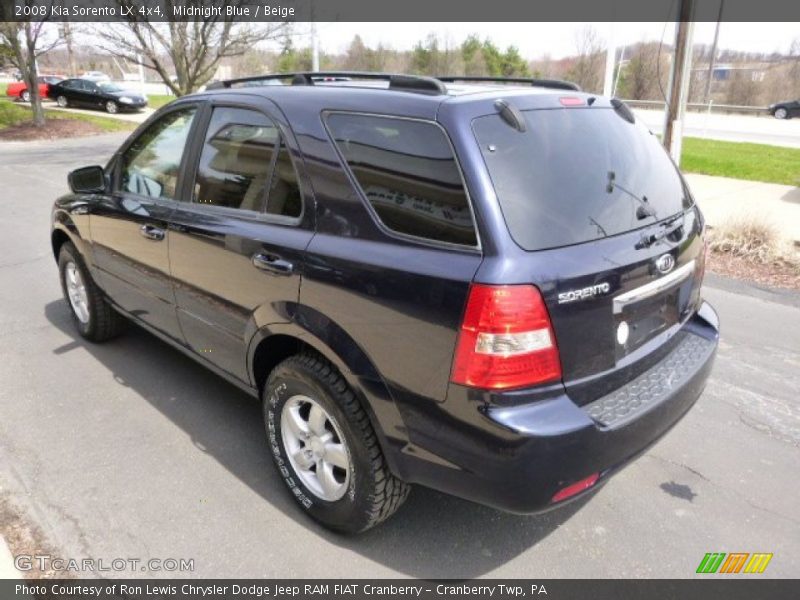 Midnight Blue / Beige 2008 Kia Sorento LX 4x4