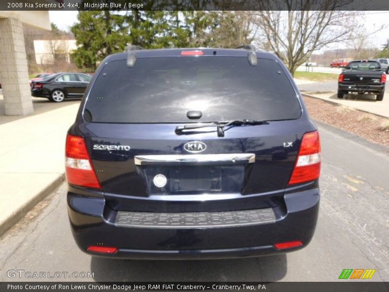 Midnight Blue / Beige 2008 Kia Sorento LX 4x4