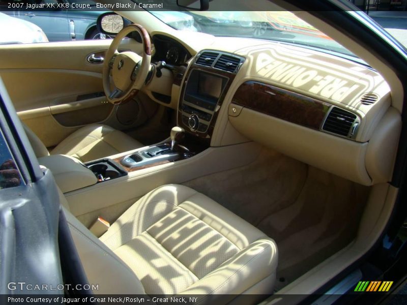 Ebony Black / Caramel 2007 Jaguar XK XK8 Coupe